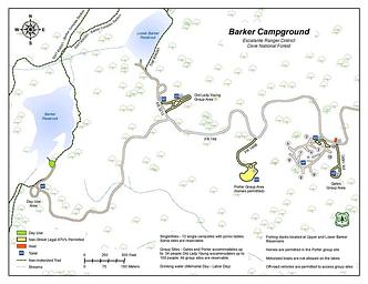 Barker Recreation Area Map