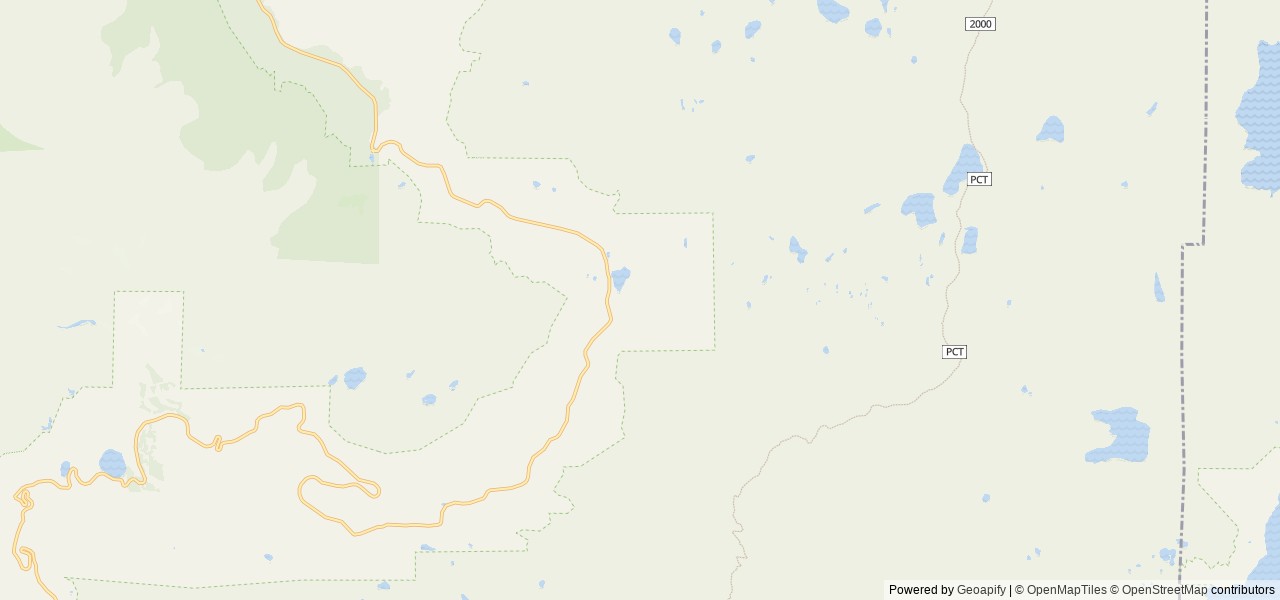 Map of Summit Lake Stock Corral location at Mineral, CA, United States