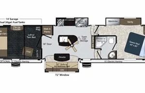 Spacious Toy Hauler Sleeps 8+ Patio/Garage