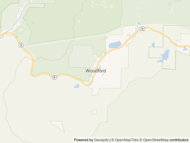 Map of Greenwood Lodge and Campsites location at Woodford, VT, United States