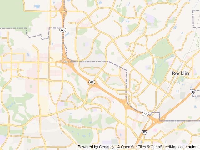 Map for 2020 Thor Motor Coach Freedom Elite Ford near Roseville, CA