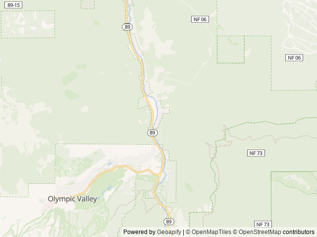 Map of Silver Creek-truckee location at Truckee, CA, United States