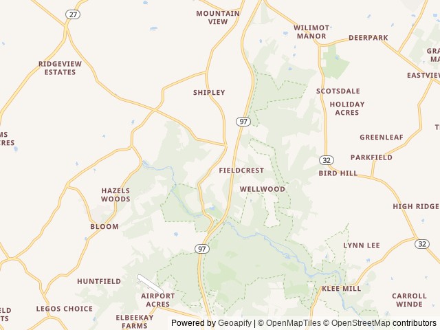 Map for Pet Friendly Grand Glamping near Westminster, VA