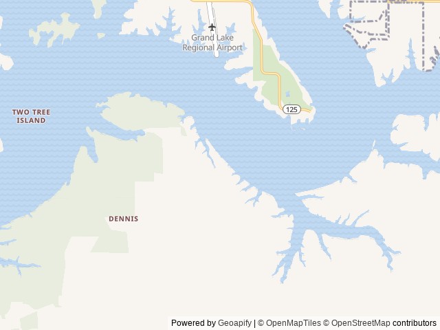 Map of Stoney Resort location at Jay, OK, United States