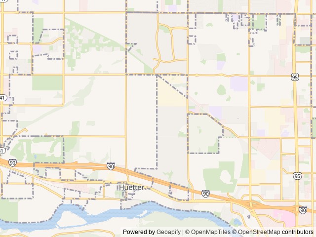 Map for CrossRoads RV Sunset Trail 5th wheel near Coeur d'Alene, WA