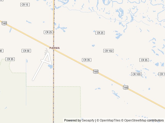 Map of San Luis Valley RV Resort location at Alamosa, CO, United States