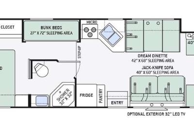 2016 Thor Motor Coach Chateau 31E Bunkhouse