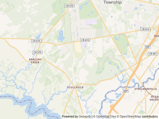 Map of Sleepy Hollow Family Campground location at Egg Harbor Township, NJ, United States