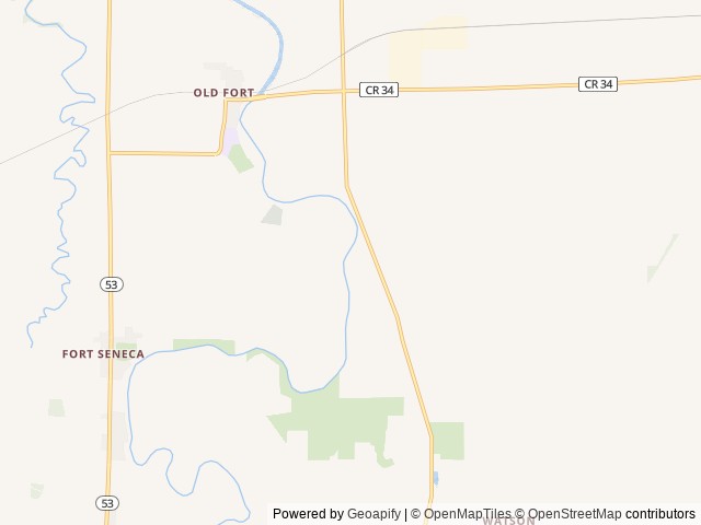 Map for Jayco Bunkhouse near Green Springs, OH