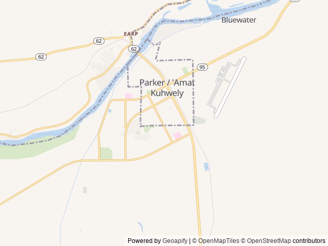 Map for 2012 Forest River RV Sandpiper 346RET near Parker, AZ