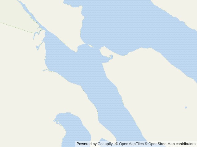 Map of Moser Island Cabin location at Sitka, AK, United States