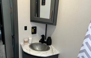 The Farmhouse travel trailer.