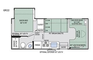 2017 Thor Motor Coach Quantum GR22 RV rental photo 2