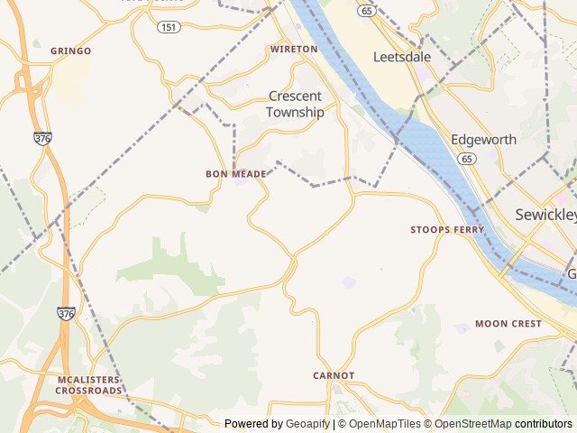 Map for Martha near Coraopolis, PA