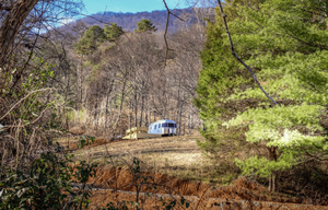 Airstream 22FB Bambi Private Hillside Campground