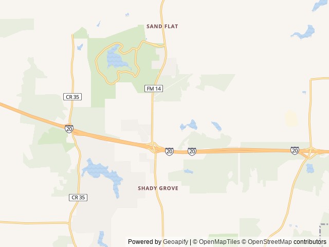 Map of The Pines location at Tyler, TX, United States