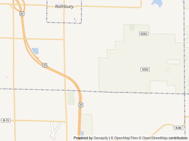 Map of Karner Blue Campground location at Montague, MI, United States