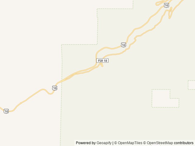 Map of Leigh Creek Campground location at Ten Sleep, WY, United States