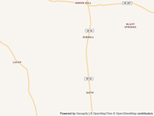 Map for The Sweet Escape near McMinnville, TN