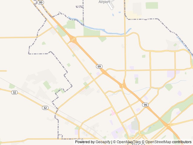 Map of Almond Grove Mobilehome Park location at Chico, CA, United States