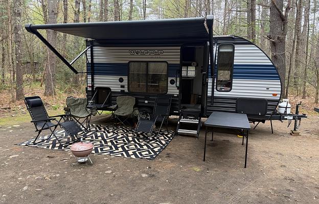 Travel light. Camp off‑grid. Fit for three.