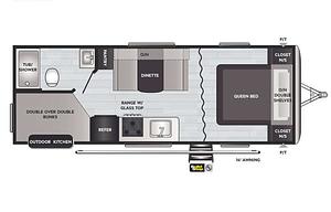 "Trixie" bunk bed, pet friendly & master bedroom