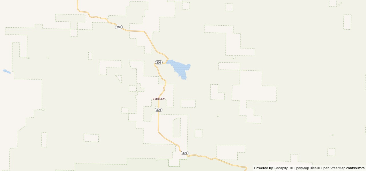 Map of Cove Lake Recreation Area location at Paris, AR, United States
