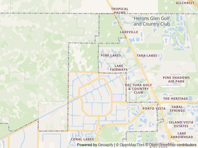 Map for Coastal camper near Cape Coral, FL