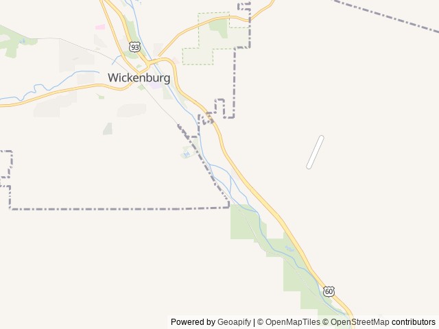 Map of Trail West RV Resort location at Wickenburg, AZ, United States