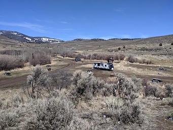 Inside Eagle Creek Campground in Montana