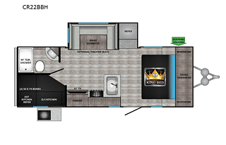 2022 CrossRoads RV Cruiser Aire CR22BBH
