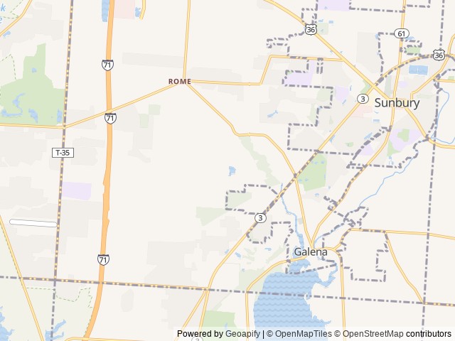 Map of Berkshire Lake Campground location at Glenmont, OH, United States