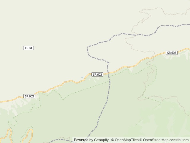 Map of Grindstone location at Troutdale, VA, United States