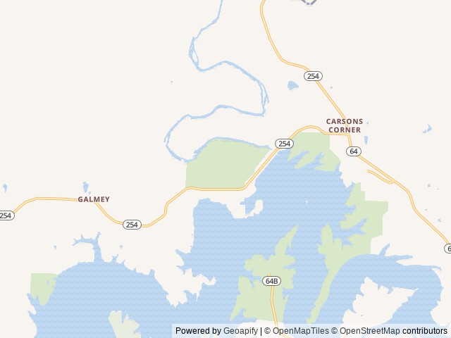 Map of Outlet Park location at Hermitage, MO, United States