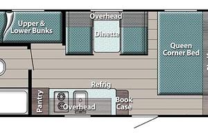 Tow-Friendly, Lightweight trailer with bunks!