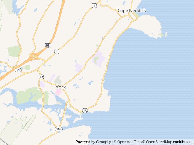 Map of Libby’s Oceanside Camp location at York Harbor, ME, United States