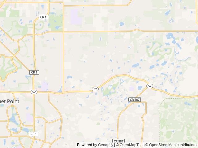 Map of Lakewood Travel RV Park location at Hudson, FL, United States