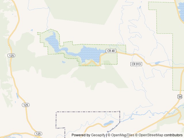 Map of Willow Creek Group location at Granby, CO, United States