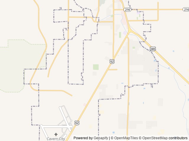 Map of Carlsbad RV Park & Campground location at Carlsbad, NM, United States
