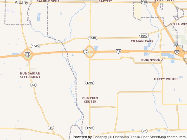 Map for 2018 Thor Motor Coach ACE 32.1 near Hammond, LA