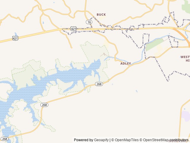 Map of W. Kerr Scott Visitor Assistance Center Conference Room location at Wilkesboro, NC, United States