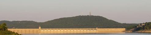 Bull shoals dam from Lakeview Park