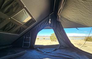 Off-Grid Teardrop Trailer Camper with Rooftop Tent
