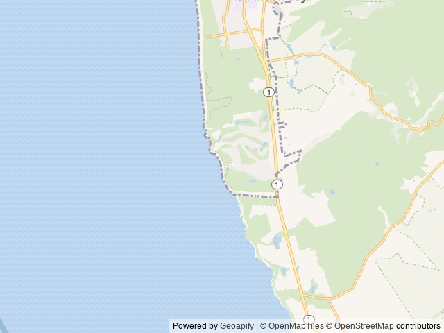 Map of Pelican Point RV Park location at Half Moon Bay, CA, United States