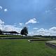 View of the amphitheater and the picnic shelter at the Spillway Recreation Area. 
