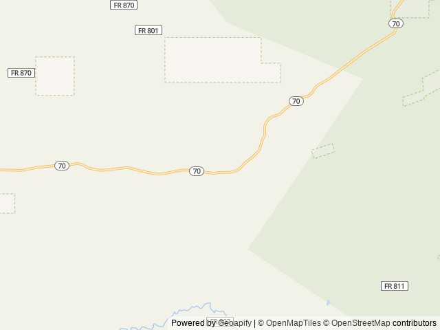 Map of Sandstone Cabin location at Saratoga, WY, United States