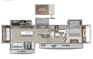 Perfect 5th Wheel with two bedrooms