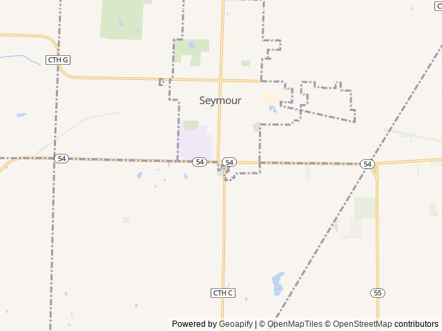 Map for 2021 Heartland Torque TQ T333 near Seymour, WI