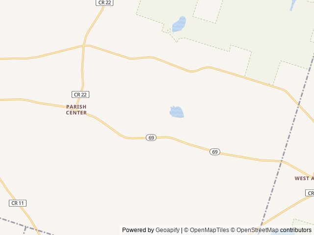 Map of Travel Resorts of America - Bass Lake Resort location at Parish, NY, United States