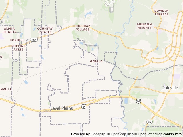 Map for The Dream Chaser Rv near Level Plains, AL